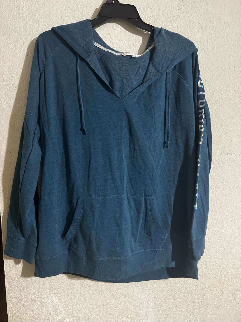 Victoria's Secret Teal Pullover Hoodie
